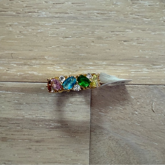 Park Lane Women’s 8 Bijoux Gold Ring with Multicolor Gemstones - Picture 3 of 4